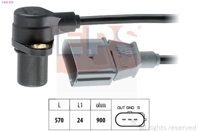 SENSOR POSICIÓN DE EJE CIGÜEÑAL VW 1-953-172  