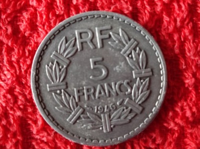 Francja 5 francs franków 1946 Lavrillier