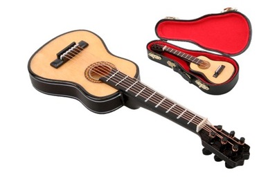 Miniatura gitary klasycznej z futerałem