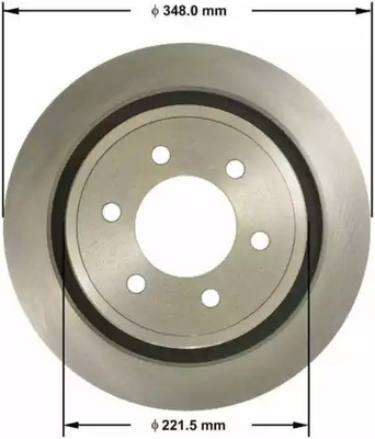 Тормозные диски диск задняя ford f-150 2012-2020 фото №1