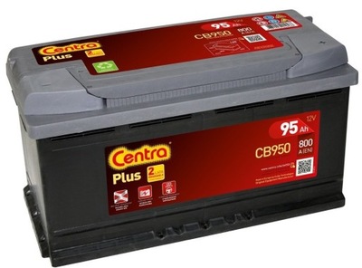 АККУМУЛЯТОР CENTRA PLUS 95AH 800A 12V P CB950 PRODUKCJA LISTOPAD 23R