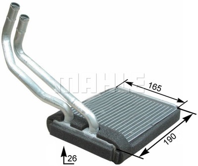 Mahle ah 177 000p теплообмінник тепла, обігрівач салону фото №1