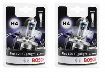 BOSCH ЛАМПОЧКА H4 GIGALIGHT +120% 12V 60/55W