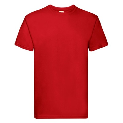 NAJGRUBSZA Koszulka T-Shirt - 205g - PREMIUM - FRUIT OF THE LOOM red L