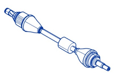 Приводной вал dacia sandero iii logan iii 391011411r левая фото №1