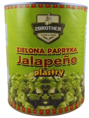PAPRYKA JALAPENO ZIELONA PLASTRY 3KG 2BROTHER
