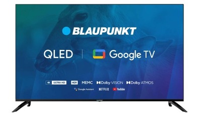 Telewizor BLAUPUNKT 65QBG7000S QLED GOOGLE TV HDR DVB-T2/HEVC