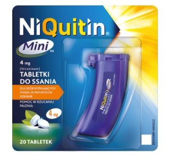 NiQuitin Mini mint 4mg 20 tabl. do ssania