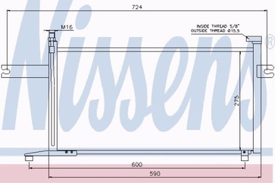 РАДИАТОР КОНДИЦИОНЕРА NISSAN