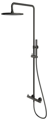 OMNIRES Y SYSTEM ZESTAW PRYSZNICOWY NATYNKOWY GRAFIT SZCZOTKOWANY