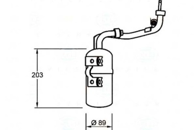 Behr hella осушувач кондиціонера ford c-max 1.8 d фото №1