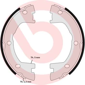 ZAPATAS DE TAMBOR DE FRENADO BREMBO S A6 506 SA6506  