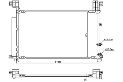 NISSENS KONDENSATORIUS KONDICIONAVIMO LEXUS IS III 2.0 08.15- 