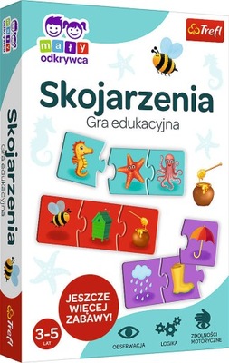 MAŁY ODKRYWCA SKOJARZENIA GRA EDUKACYJNA UKŁADANKA