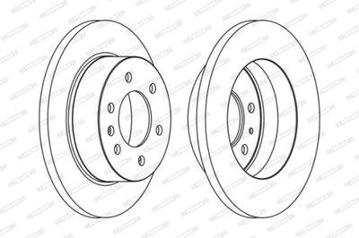 ДИСК ТОРМОЗНОЙ FERODO FCR311A