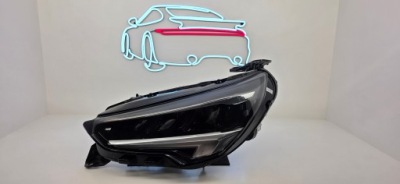 Opel corsa f full led 39162653 лампа перед левая eu фото №1