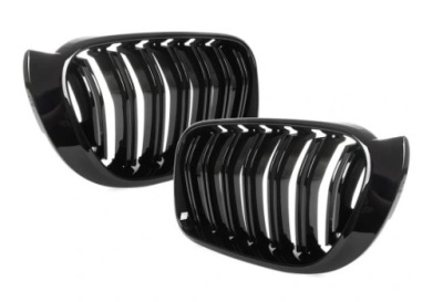 Решётки радиатора решётка радиатора bmw x3 x4 f25 f26 чёрный блеск фото №1