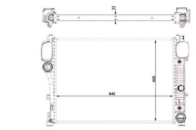РАДИАТОР MERCEDES ВОДЫ CLASS S W221 05- NRF