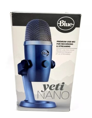 MIKROFON STUDYJNY POJEMNOŚCIOWY LOGITECH BLUE YETI NANO USB DO STREAMINGU