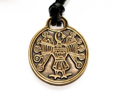 Raróg- słowiański amulet z rzemykiem
