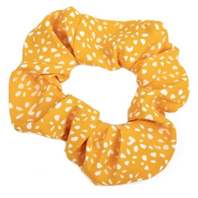 GUMKA DO WŁOSÓW scrunchie ŻÓŁTA kropki FROTKA