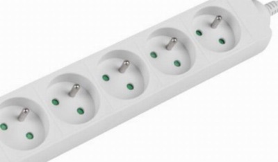 Lanberg 5 gniazd PL 1.5m biała