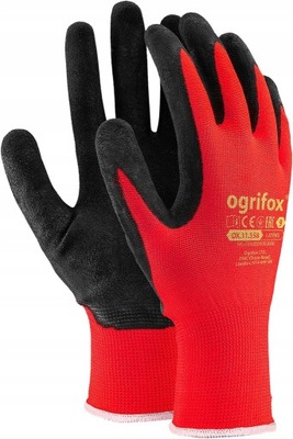 Rękawice, Rękawiczki Robocze Czerwone Ogród LATEKS R.10
