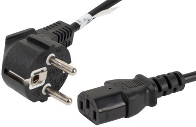 Kabel zasilający do PC Schuko IEC320 C13 VDE 5m