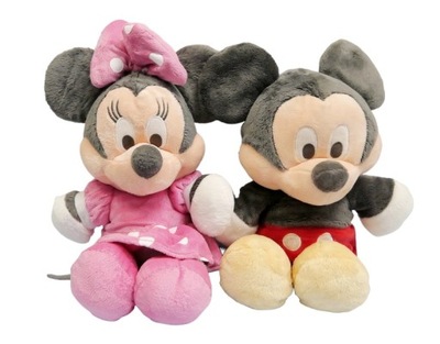 DISNEY_MYSZKA MIKI MICKEY+MINNIE__35-38cm 2szt