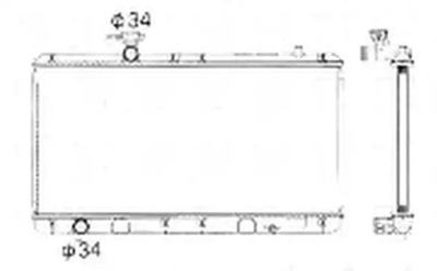 Радиатор wody 53428 nrf suzuki liana фото №1