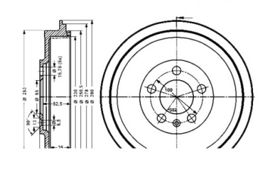 Тормозные барабаны тормозные skoda octavia i roomster roomster фото №1
