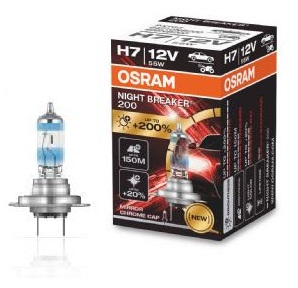 ŻARÓWKA OSRAM H7 NIGHT BREAKER +200% 1SZT