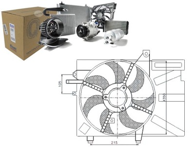 Nissens 85035 вентилятор, охолодження двигуна фото №1