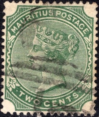 kol.bryt.Mauritius QV 2 c.