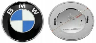 INSIGNIA EMBLEMA BMW 78MM E91 E39 E46 E53 E65 X5  