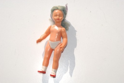 Stara zabawka lalka miniaturowa mini unikat kolekcjonerski 50/60 lata antyk