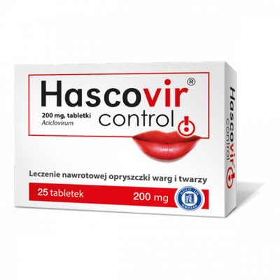 Hascovir control 200 mg, 25 tabl lek na opryszczkę