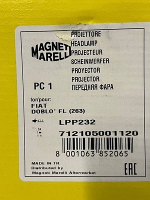 Fiat doblo 2010 лампи передні фото №1