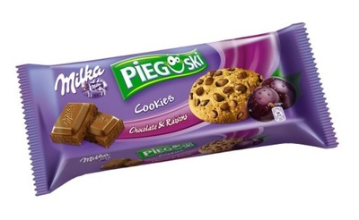 Ciastka Pieguski Milka Czekolada Rodzynki 135g