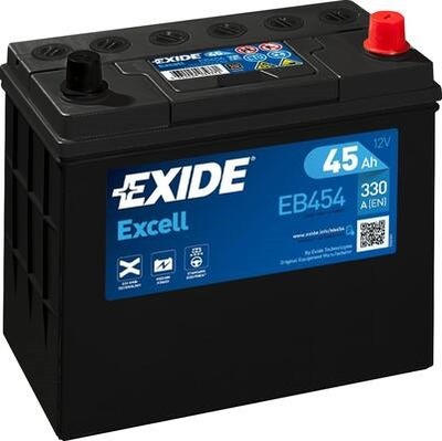 АКУМУЛЯТОР EXIDE EXCELL 12V 45AH 330A EB454