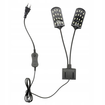 15W LED Lampa do akwarium Zacisk Lampa Akwarium US