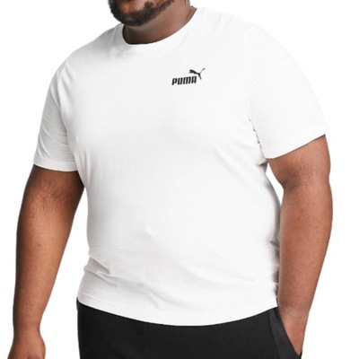 PUMA Plus Essentials biały T-shirt męski logo 3XL