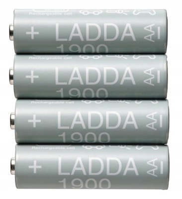 IKEA LADDA Akumulatorek do ładowania AA 1900mAh x4