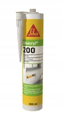SIKA Sikacryl-200, akryl biały zewnętrzny, 300 ml