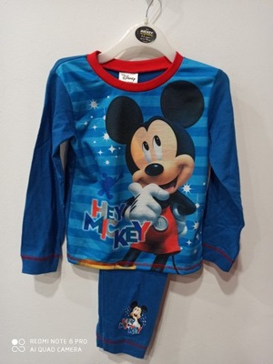 DISNEY_BAWEŁNIANY KOMPLET BLUZKA+SPODENKI MICKEY