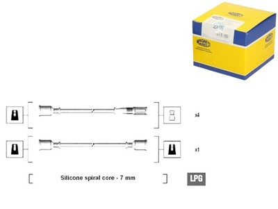 Дроти запалювання magneti marelli zef1046 7296 фото №1