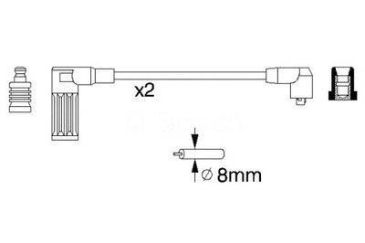 Дроти запалювання bosch +gratisy фото №1