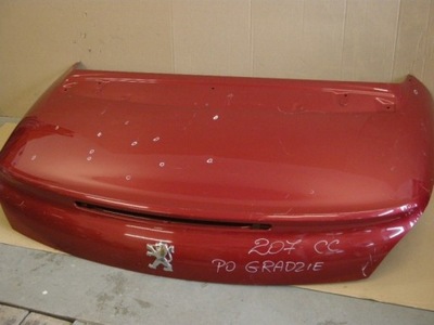 Peugeot 207 cc cabriolet крышка багажника задняя фото №1