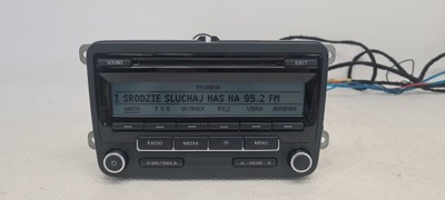 VW PASSAT B7 TOURAN RCD310 RADIO CD MP3 AUX 1K0035186AA Z KODU 