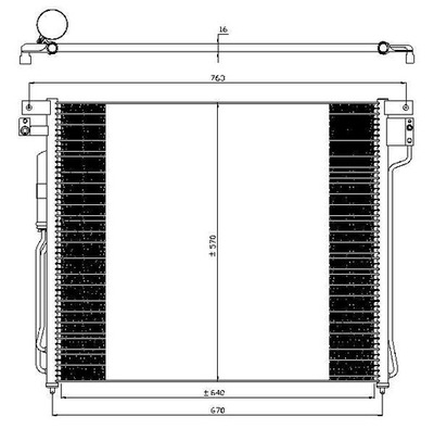 NRF 35582 КОНДЕНСАТОР, КОНДИЦИОНЕР